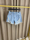 Ivara Distressed Ripped Denim Shorts