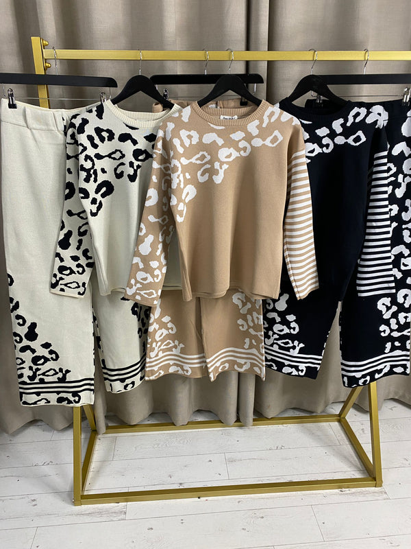 Sofija Leopard Pattern Co Ord Set