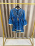 Ashti Denim Embellished Tiered Mini Dress