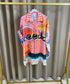 Lileen Linen Printed Oversized Shirt