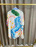 Maila Linen Printed Oversized Shirt