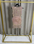 Sidhna Sequin Sleeveless Tulle Rose Detail Mini Dress