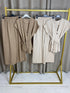 Savya Gold Button Waistcoat and Wide Leg Trousers Co-Ord Set