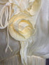 Edrea Shimmer Organza Rose Detail Maxi Dress