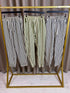 Demelza Stripe Elasticated Waistband Cigarette Trousers