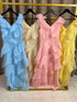 Fina Plunge Neck Tiered Ruffle Maxi Dress