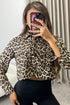 Lillan Leopard Print Cropped Shirt