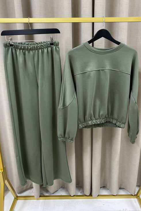 Aanya Seam Front Jumper and Trousers Tracksuit Set