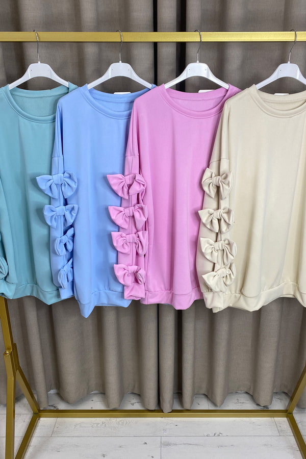 Karley Bow Sleeve Oversized Jumper