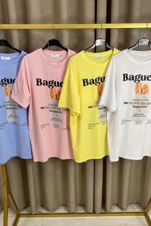 Shauna Baguette Slogan Graphic T-Shirt