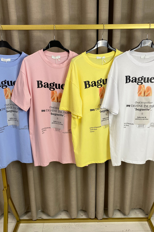 Shauna Baguette Slogan Graphic T-Shirt