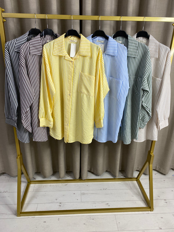 Claudine Stripe Oversized Shirt