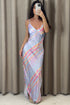 Yana Abstract Print Satin Maxi Dress