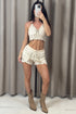Demee Crochet Bralet and Shorts Co-Ord Set