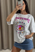 Mirabell Psychic Diamante Embellished Eye Graphic Print Oversized T-Shirt