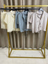 Winielle Tie Silver Lurex Short Co Ord Set