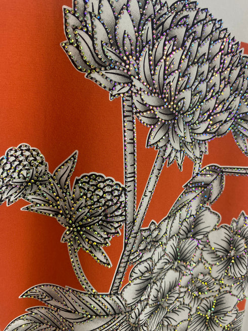 Janannie Diamante Embellished Slogan Graphic Print Oversized T-Shirt