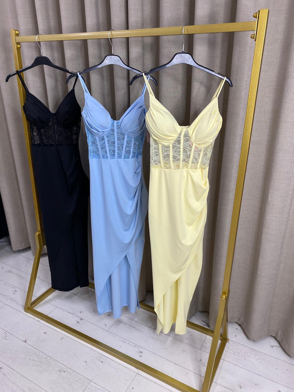 Tamisha Lace Details Maxi Dress