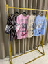 Slogan Round Neckline Loose Fit Top