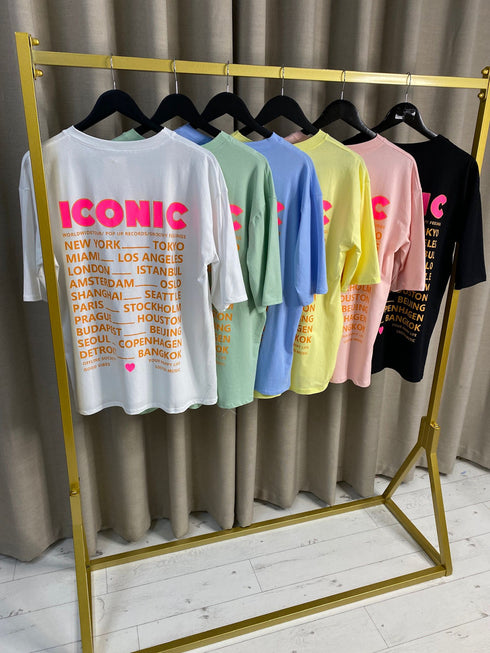 Melanie Cotton Iconic Slogan Detail T-Shirt