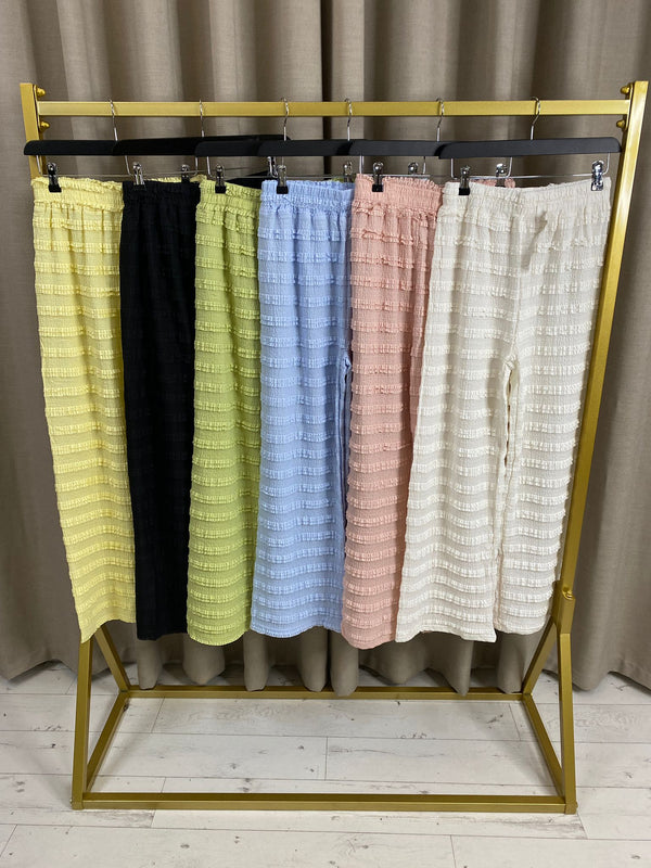 Marcela Ruffle Crinkle Trousers