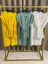 Savya Gold Button Waistcoat and Wide Leg Trousers Co-Ord Set