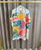 Derryne Linen Printed Oversized Shirt