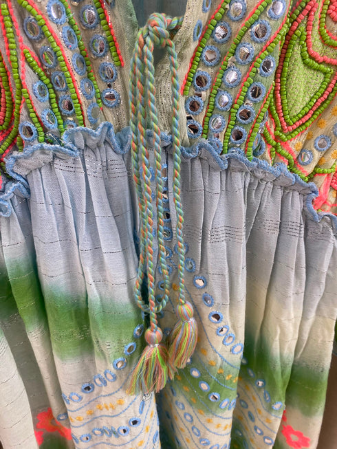 Gaitlin Embellished Tassel Maxi Dress