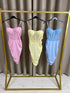 Glenne Lace Corset Ruched Dress