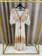 Reggin Tassel Embellished Floral Detail Maxi Dress