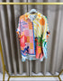 Nimra Linen Printed Oversized Shirt