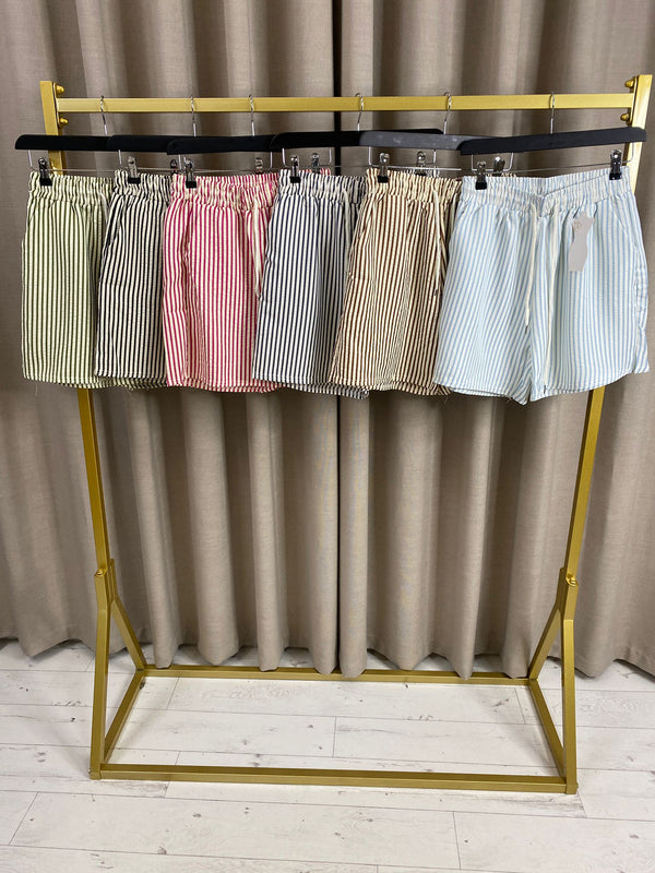 Anita Stripe Textured Shorts