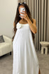 Caroline Rose Detail Strappy Maxi Dress