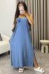 Caroline Rose Detail Strappy Maxi Dress