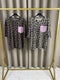 Myrah Pink Rhinestone Embellished Pocket Round Neckline Leopard Top