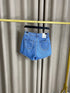 Lawren Wrap Denim Shorts Skort