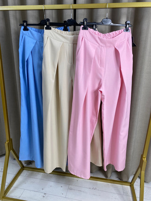 Brighe Wide Leg Elasticated Trousers