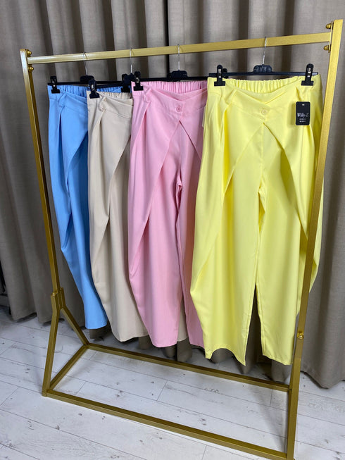 Elaina Wide Leg Elasticated Front Tailored Trousers